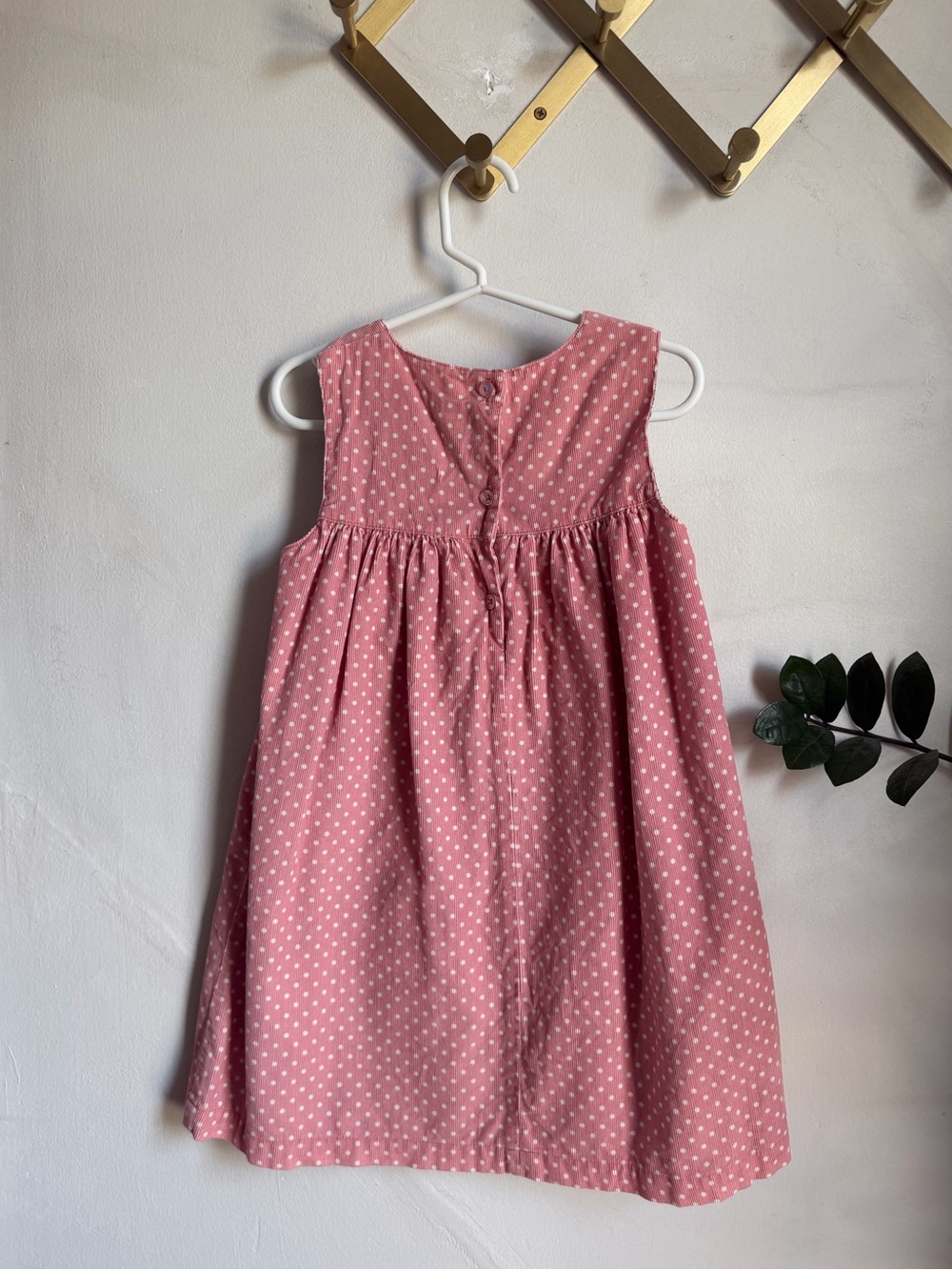 Mini Boden Dot Pinafore with Party Goose Appliqué - Picture 3 of 6